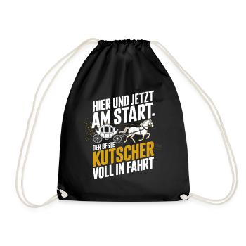 Ici et maintenant, au départ, le meilleur cocher, plein - Sac de sport léger - noir - Devant