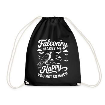 La fauconnerie me rend heureux que vous ne conceviez pas tellement - Sac de sport léger - noir - Devant