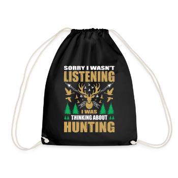 Hunter Gifts Hunting Hunting Hunter Exam - Drawstring Bag - black - Front