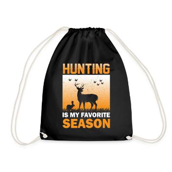 Hunter Gift Hunting Hunting Hunter Exam - Drawstring Bag - black - Front