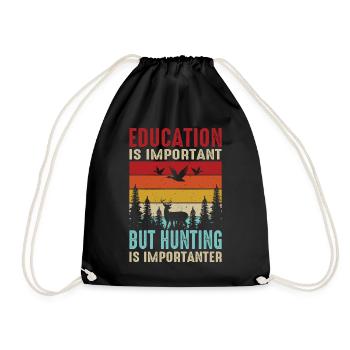 Hunter Gift Hunting Hunting Hunter Exam - Drawstring Bag - black - Front