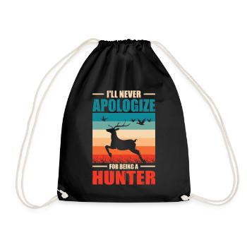 Hunter Gift Hunting Hunting Hunter Exam - Drawstring Bag - black - Front