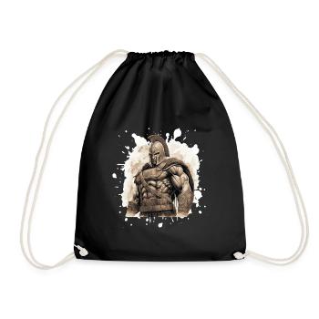 Spartan Muscles Gladiator Gym - Drawstring Bag - black - Front