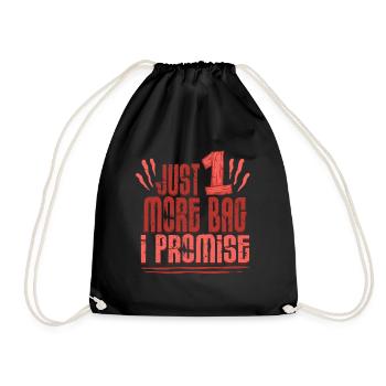 Viande séchée de bœuf séchée Biltong Pemmican - Sac de sport léger - noir - Devant
