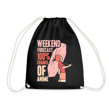 Anime Manga Otaku Kawaii Japan Cosplay Comic - Drawstring Bag - black - Front
