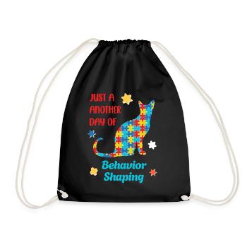 Be Kind – Sensibilisation à l’autisme - Sac de sport léger - noir - Devant