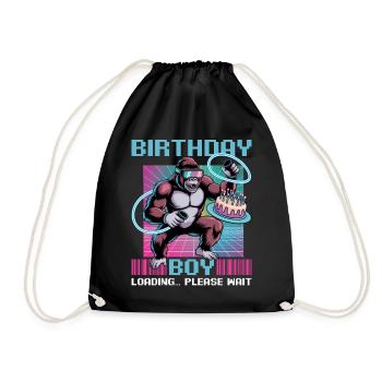 Birthday Gamer VR - Turnbeutel - Schwarz - Vorne