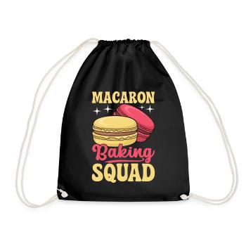 Macaron French Desserts - Drawstring Bag - black - Front
