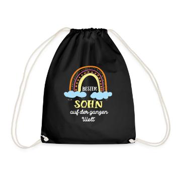 Son Birthday Best Child Stepson Best Sons - Drawstring Bag - black - Front