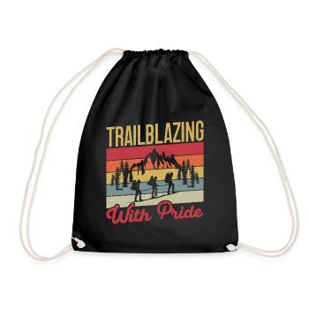 Girl Scout Leader Trailblazing Whit Pride Scout - Turnbeutel - Schwarz - Vorne