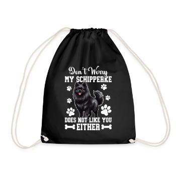 I'd push them in front of zombies to get my - Drawstring Bag - black - Front