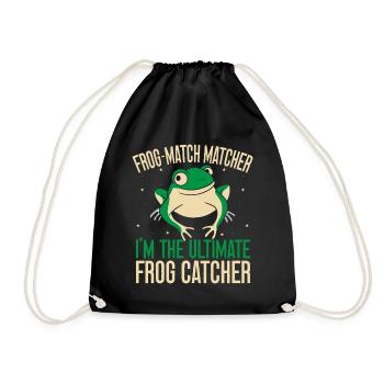 Frog Catcher Frog-Match Matcher Frog - Turnbeutel - Schwarz - Vorne