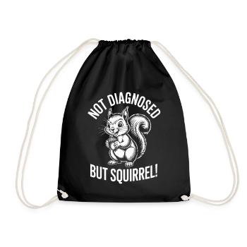 Undiagnosed – Squirrel - Drawstring Bag - black - Front