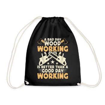 Ébéniste Ébéniste Cadeau Menuisier - Sac de sport léger - noir - Devant