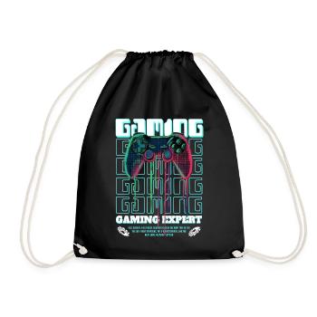 Gaming Expert Controller - Drawstring Bag - black - Front