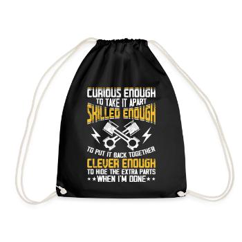 Mécanicien automobile Mécatronicien Technicien Tournevis Cadeau - Sac de sport léger - noir - Devant