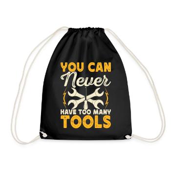 Car Mechanic Mechatronics Technician Gift - Drawstring Bag - black - Front
