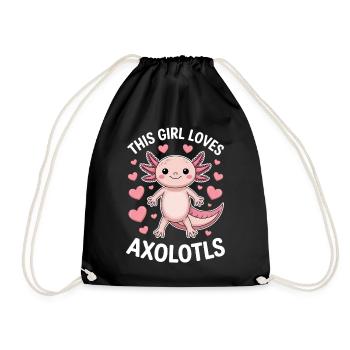 Axolotl Dire Axolotls Drôle Axolotl Cadeau - Sac de sport léger - noir - Devant