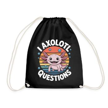 Axolotl Dire Axolotls Drôle Axolotl Cadeau - Sac de sport léger - noir - Devant