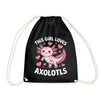 Axolotl Dire Axolotls Drôle Axolotl Cadeau - Sac de sport léger - noir - Devant