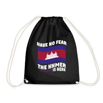 Cambodge Cambodgien Les Khmers sont là - Sac de sport léger - noir - Devant