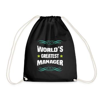 Meilleur manager au monde - Sac de sport léger - noir - Devant