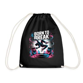 Streetdance Beat – Urban DJ Music Design - Sac de sport léger - noir - Devant