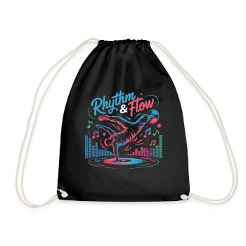 Streetdance Beat – Urban DJ Music Design - Sac de sport léger - noir - Devant
