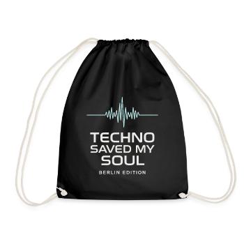 Techno Saved My Soul Berlin Edition Chemise - Sac de sport léger - noir - Devant