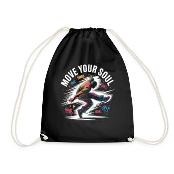 Streetdance Beat – Urban DJ Music Design - Sac de sport léger - noir - Devant