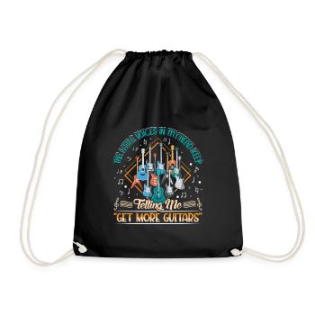 Guitare Guitariste Musicien Guitariste - Sac de sport léger - noir - Devant