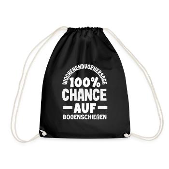 I go archery - Drawstring Bag - black - Front