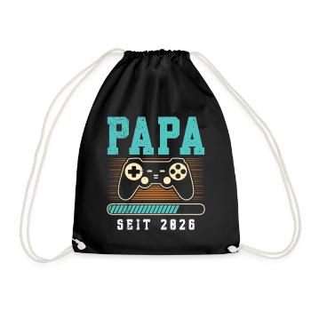 Future papa DEPUIS 2026 Drôle - Sac de sport léger - noir - Devant