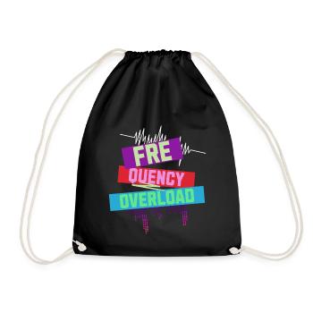 Frequency Overload Rave EDM - Turnbeutel - Schwarz - Vorne