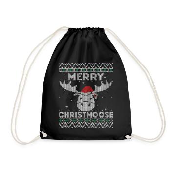Joyeux Noël - Drôle Laid Noël Design - Sac de sport léger - noir - Devant