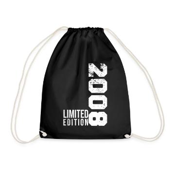 Limited Edition 2008 vintage anniversary design - Drawstring Bag - black - Front