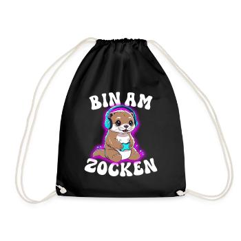 Je joue à Otter - Sac de sport léger - noir - Devant