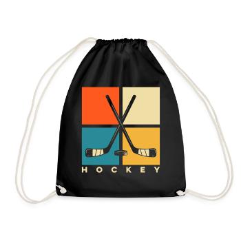 Hockey sur glace Hockey Hockey Joueur de hockey - Sac de sport léger - noir - Devant