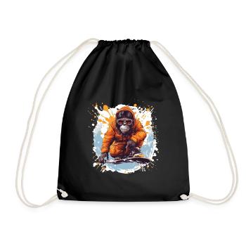 Singe Snowboard - Sac de sport léger - noir - Devant