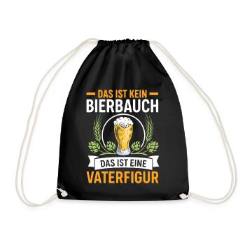Bald Papa DAS IST KEIN BIERBAUCH DAS IST EINE - Turnbeutel - Schwarz - Vorne