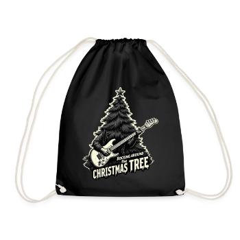 Se balancer autour du sapin de Noël - Sac de sport léger - noir - Devant