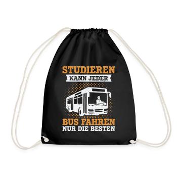 Linienbus Busfahrer Schulbus Busfahrerin Bus - Turnbeutel - Schwarz - Vorne