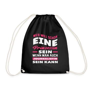 Qui veut Princess Reporter Journaliste - Sac de sport léger - noir - Devant
