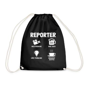 Vie Hobby Profession Journaliste d’investigation - Sac de sport léger - noir - Devant