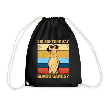 Board Games? Board Game Board Game - Drawstring Bag - black - Front