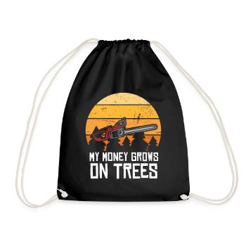 L’argent pousse sur les arbres – Chainsaw Joke - Sac de sport léger - noir - Devant