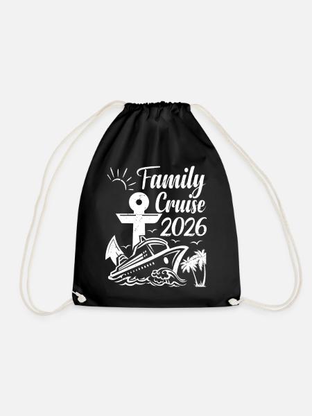 Family Cruise 2026 Summer Vacation Matching Family - Turnbeutel - Schwarz