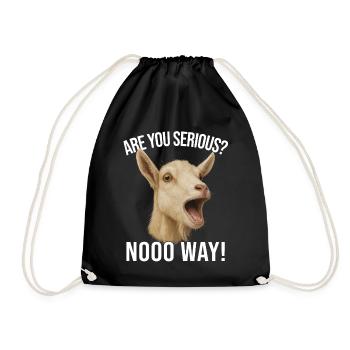 Goat Goat Breeding Goat Saying Goat Keeping Goats - Drawstring Bag - black - Front