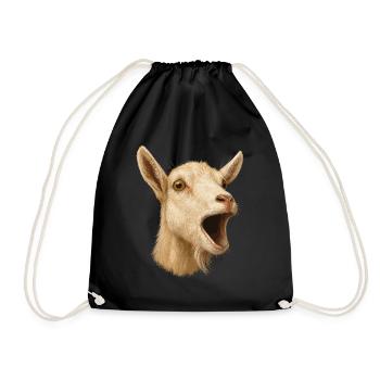 Goat Goat Breeding Goat Farmer Goat Breeder Goat Breeder Goat - Drawstring Bag - black - Front
