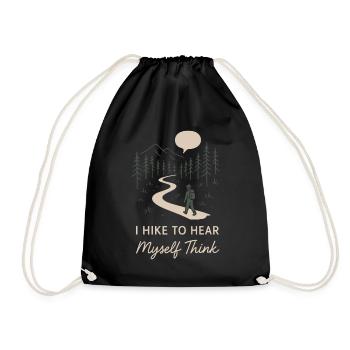 Solo Camping Introverti Campeur Calme - Sac de sport léger - noir - Devant